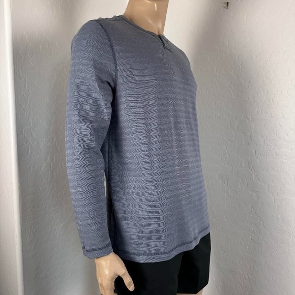 Tommy Bahama Reversible Striped Henley L/S Shirt Size M - Picture 5 of 14